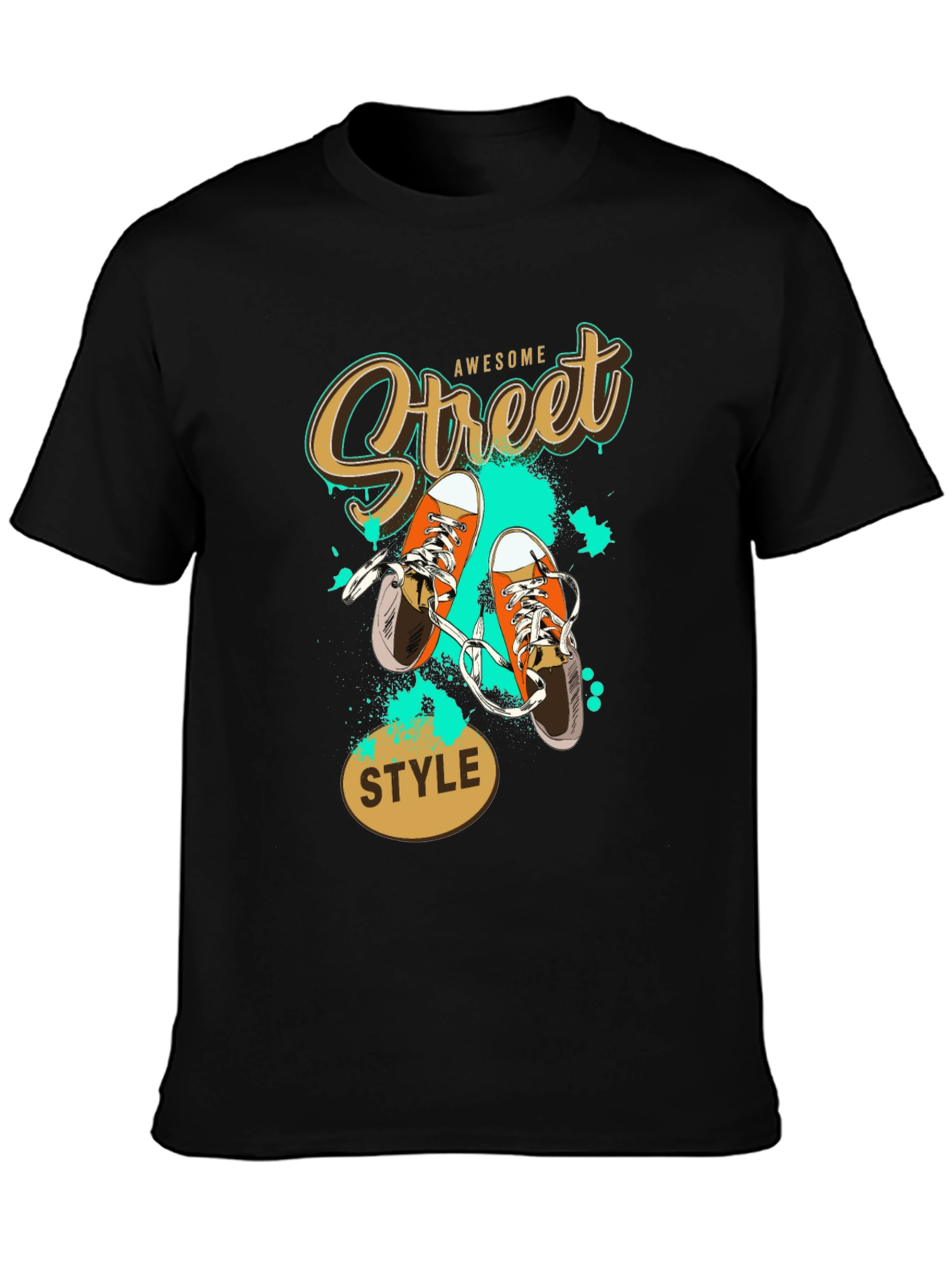 Awesome Street Style Black T-Shirt