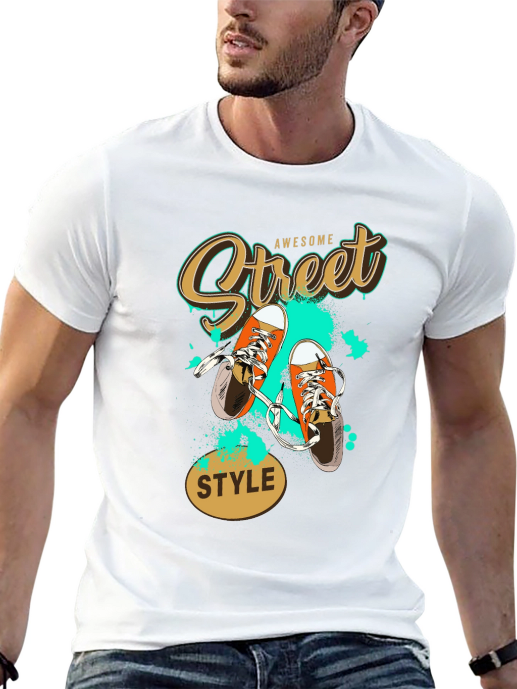 Awesome Street Style Black T-Shirt