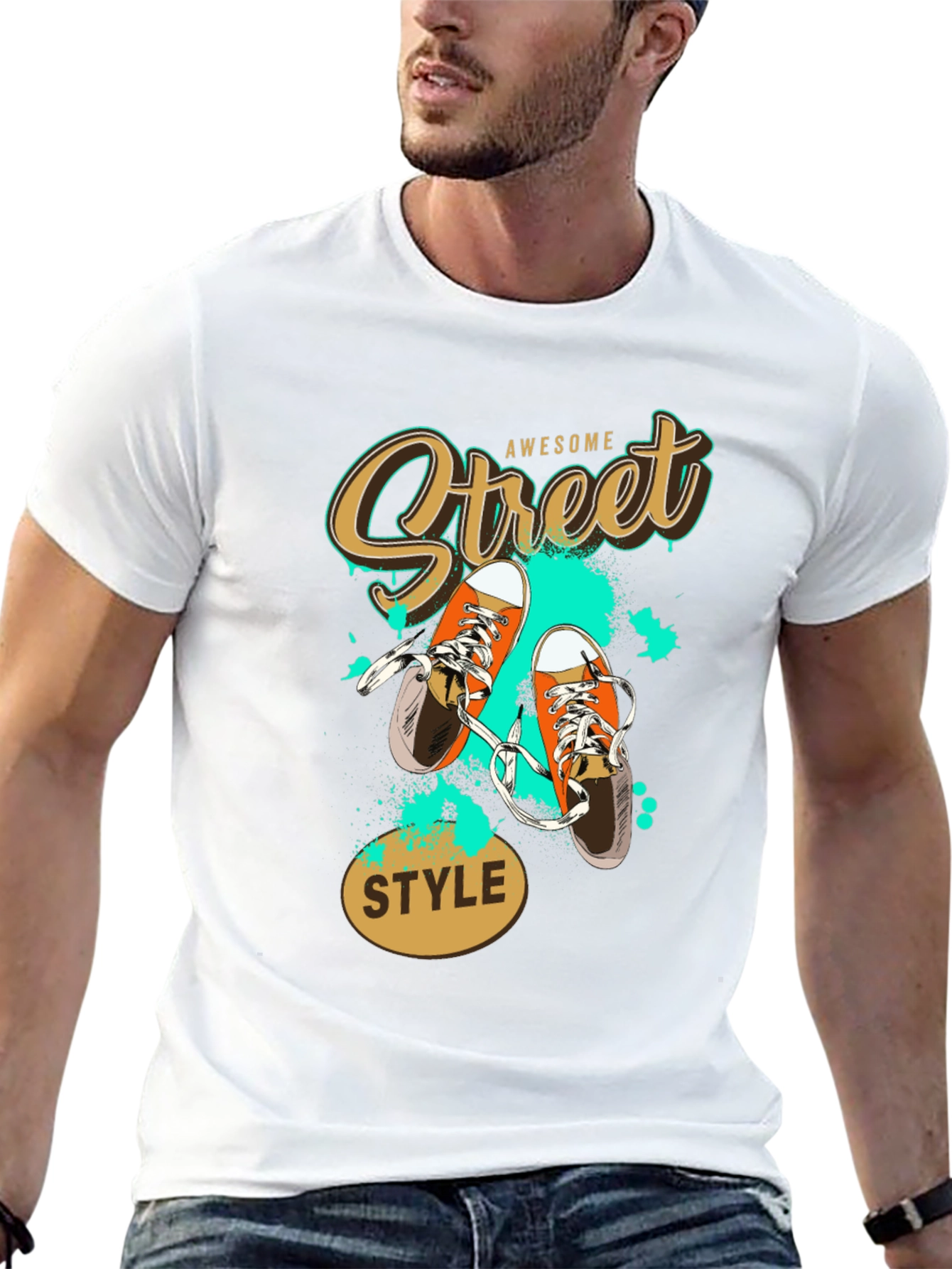 Awesome Street Style Black T-Shirt
