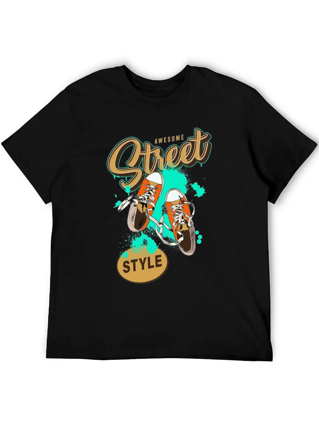 Awesome Street Style Black T-Shirt