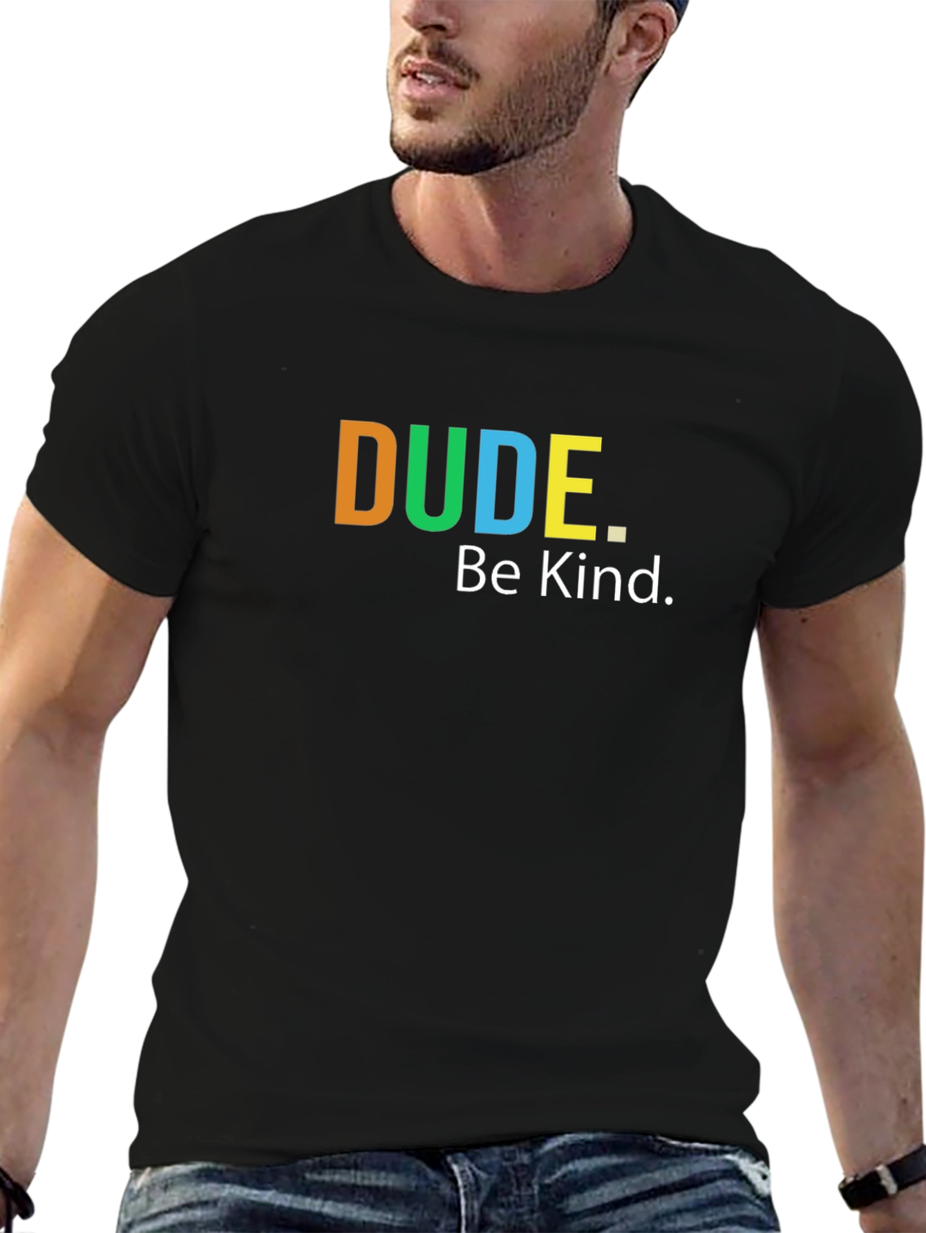 Dude Be Kind Graphic T-Shirt - Soft Cotton Blend