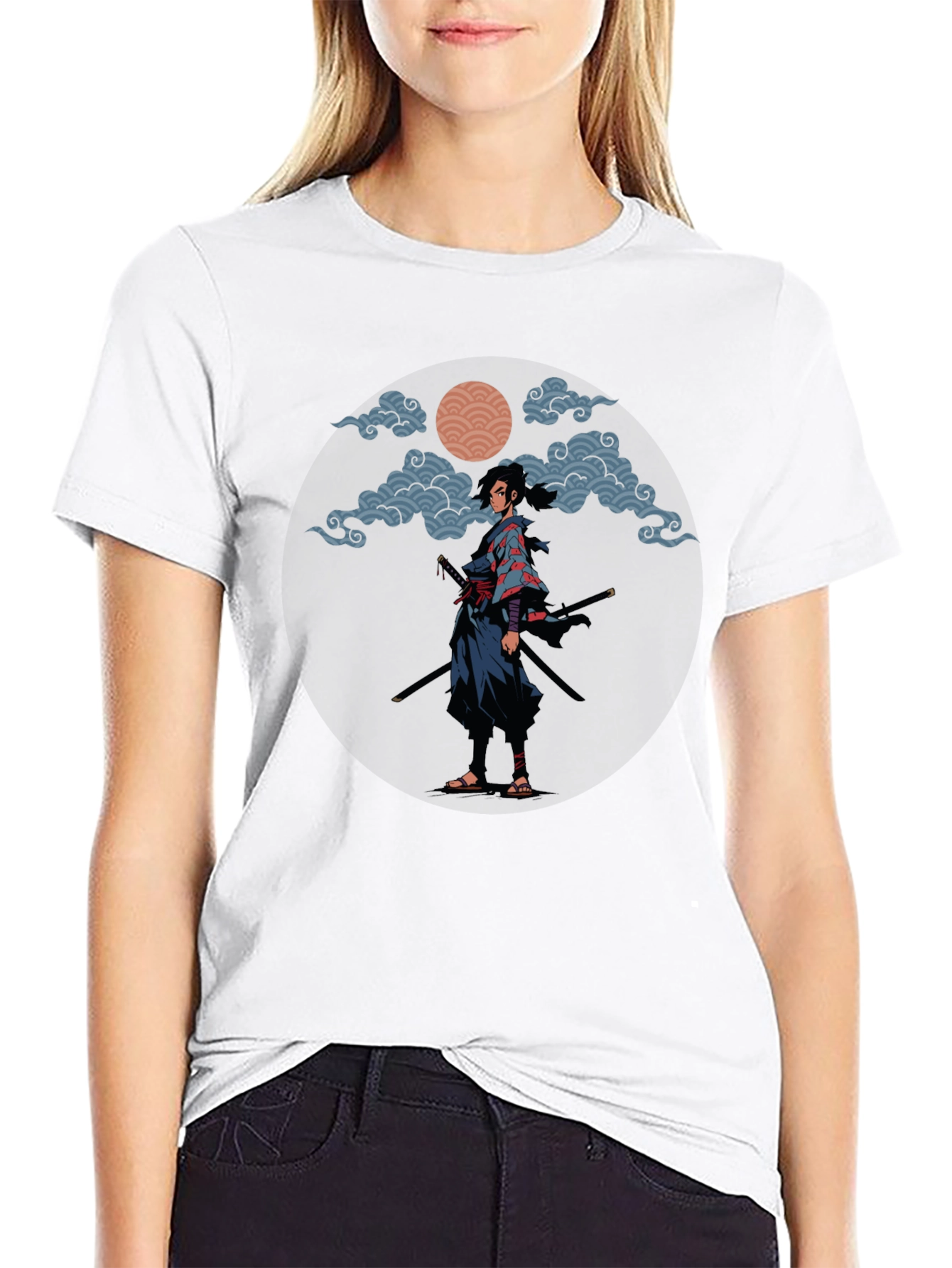 Samurai Graphic Tee - Stylish Warrior Design