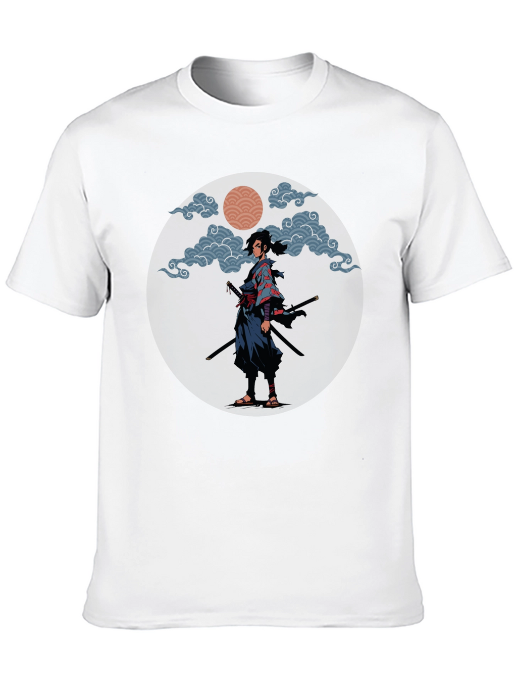 Samurai Graphic Tee - Stylish Warrior Design