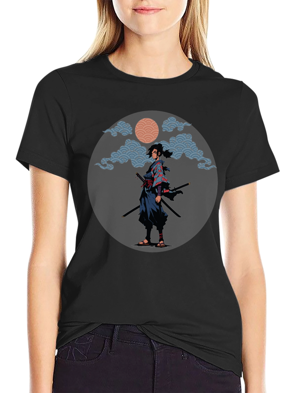 Samurai Graphic Tee - Stylish Warrior Design