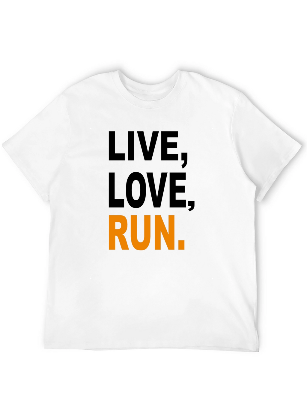 Live Love Run Graphic Tee - Black
