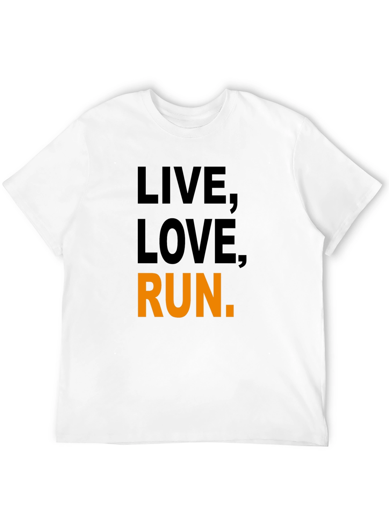 Live Love Run Graphic Tee - Black