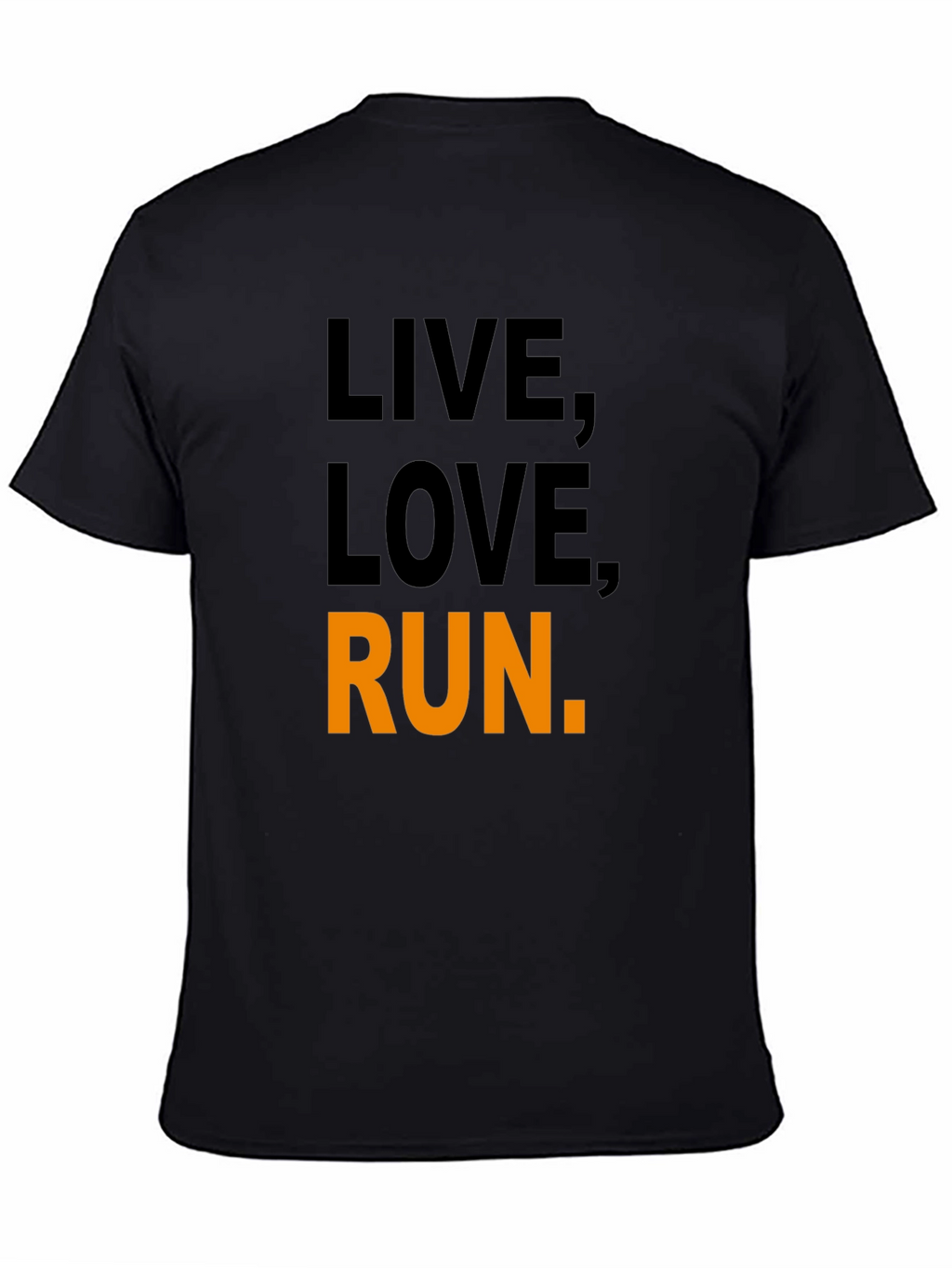 Live Love Run Graphic Tee - Black