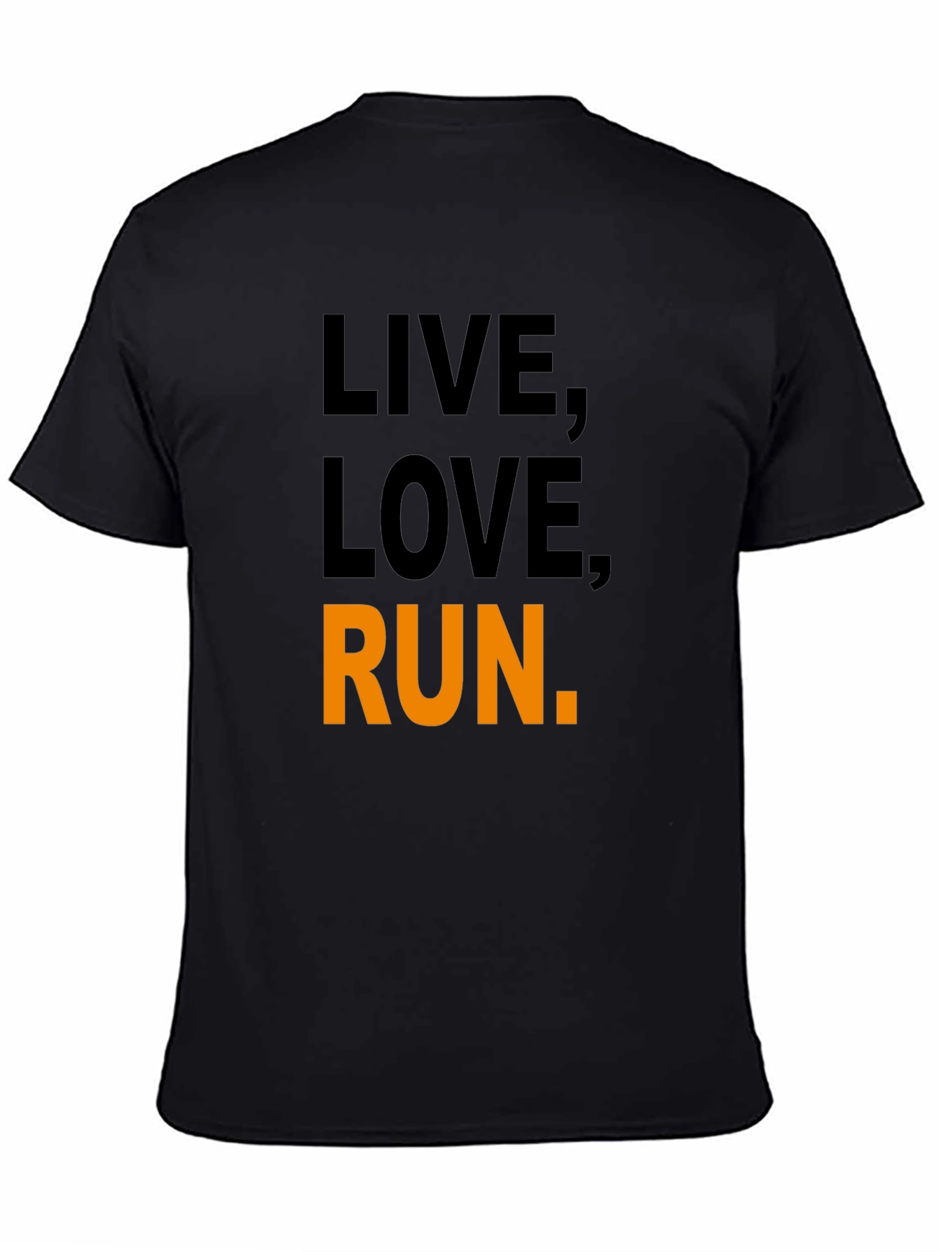 Live Love Run Graphic Tee - Black