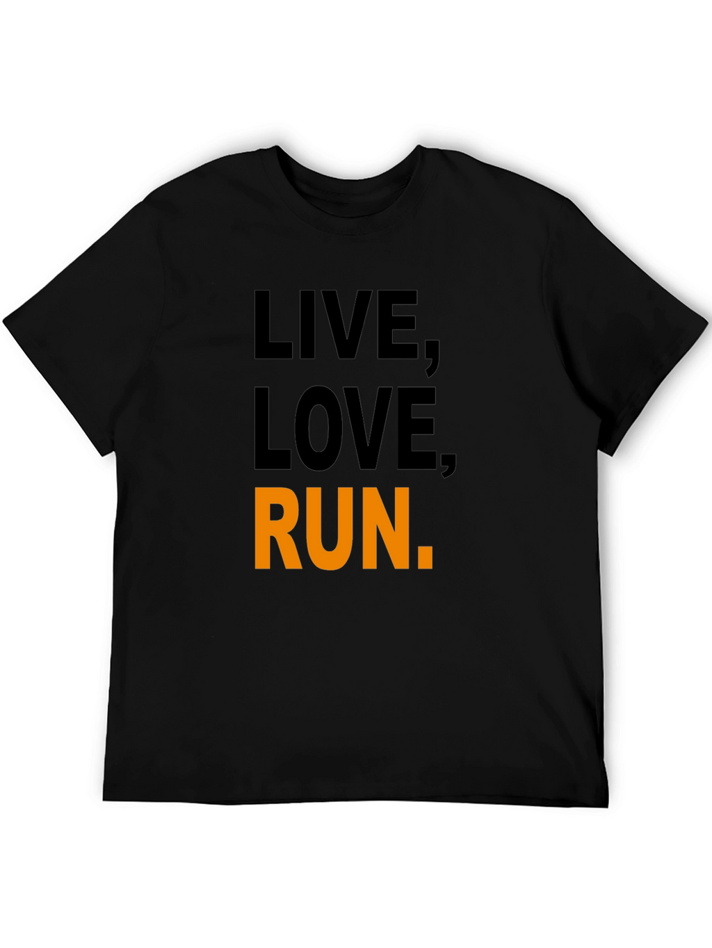 Live Love Run Graphic Tee - Black