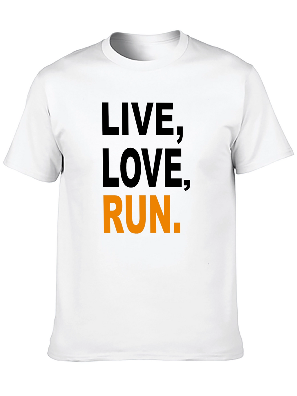 Live Love Run Graphic Tee - Black