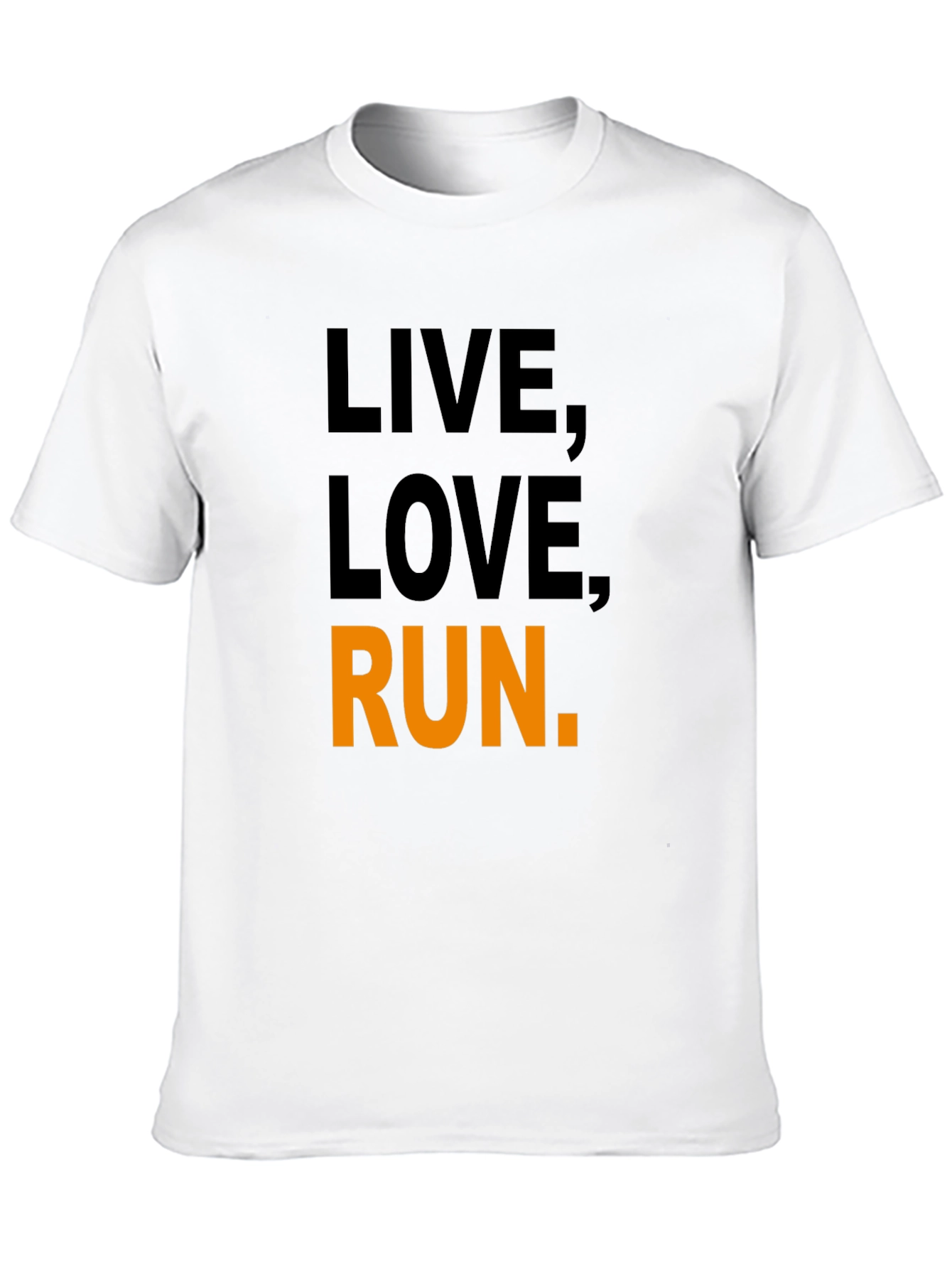 Live Love Run Graphic Tee - Black