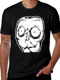 Creepy Skull Graphic Tee - Unisex Black T-Shirt