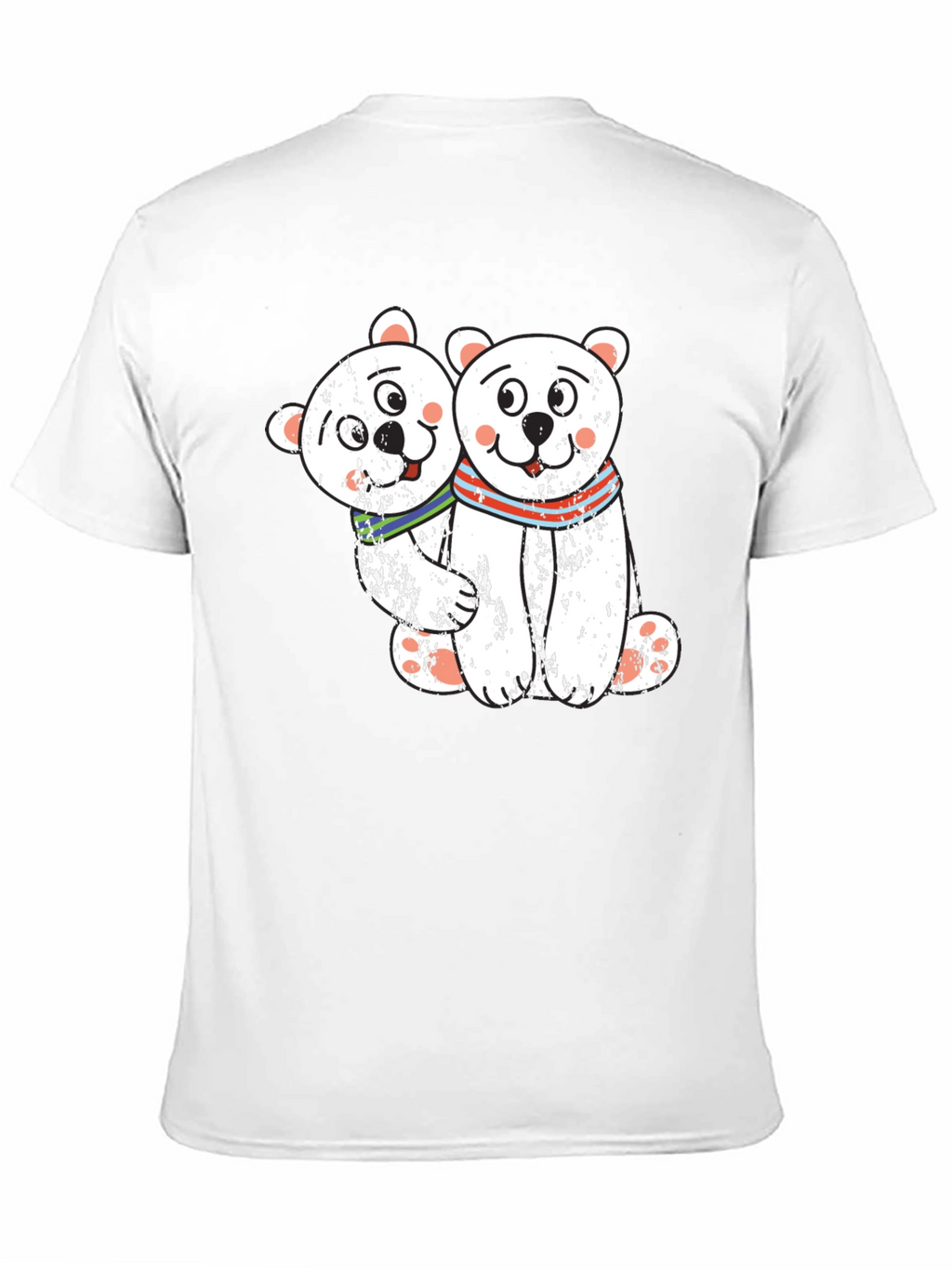 Cute Bear Couple Black T-Shirt