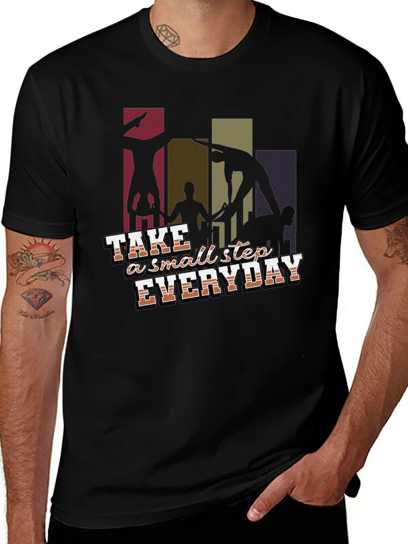 Motivational Acrobatic Silhouette Tee