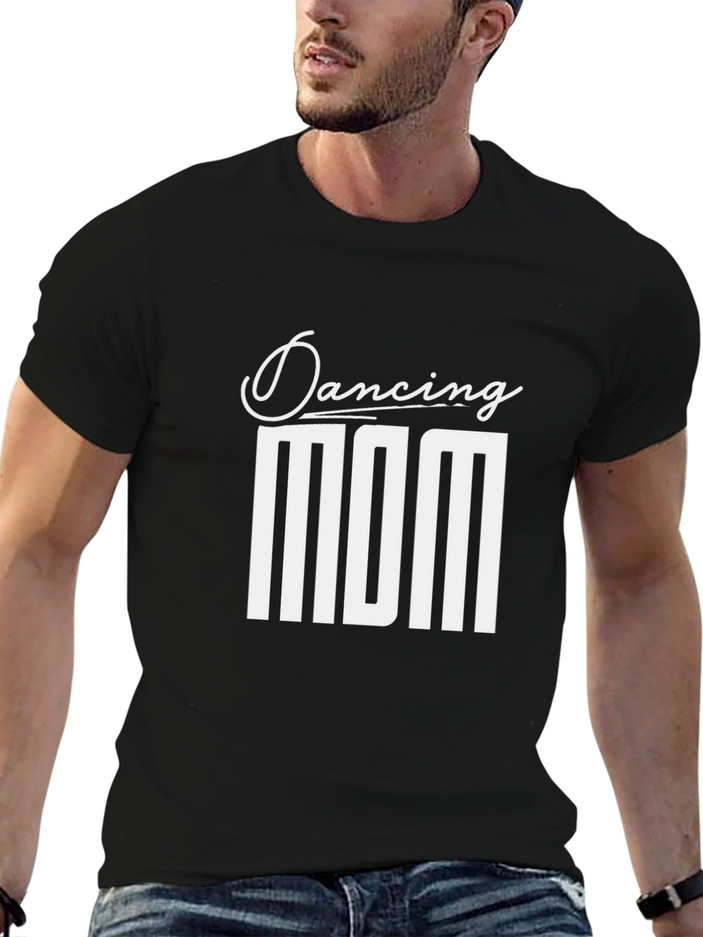Dancing Mom Graphic Tee - Black Cotton Shirt
