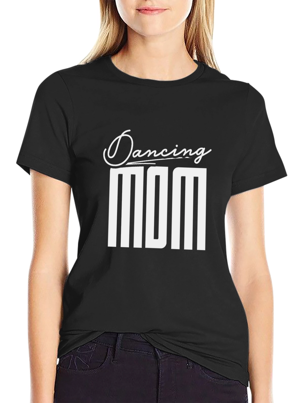 Dancing Mom Graphic Tee - Black Cotton Shirt