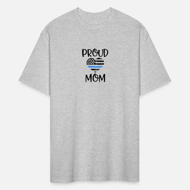 Police Officer Mom Heart Thin Blue Line Gift
