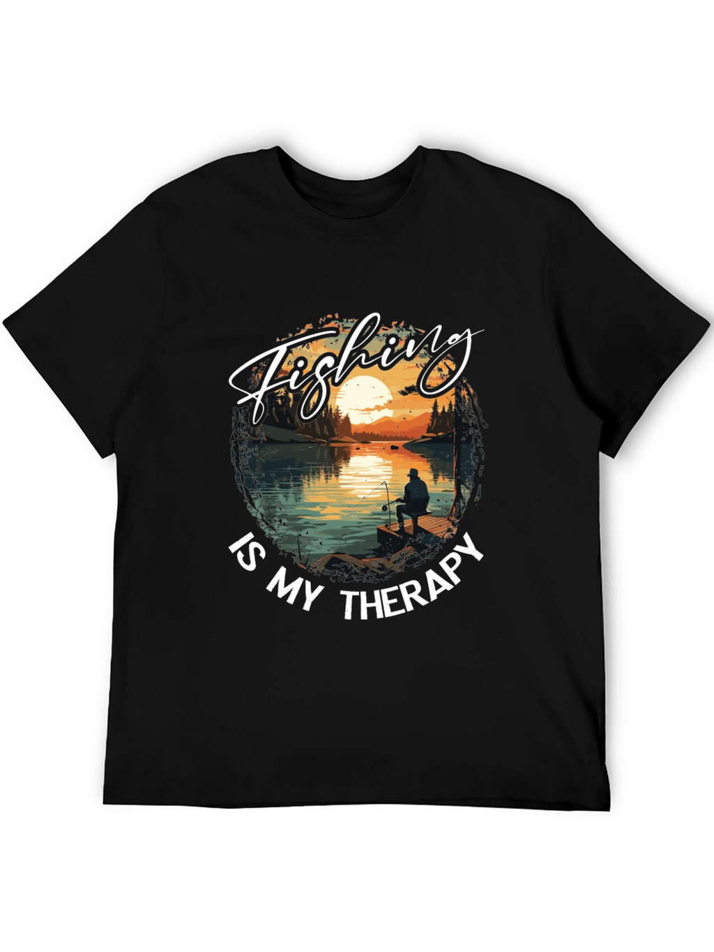 Fishing is My Therapy Graphic Tee