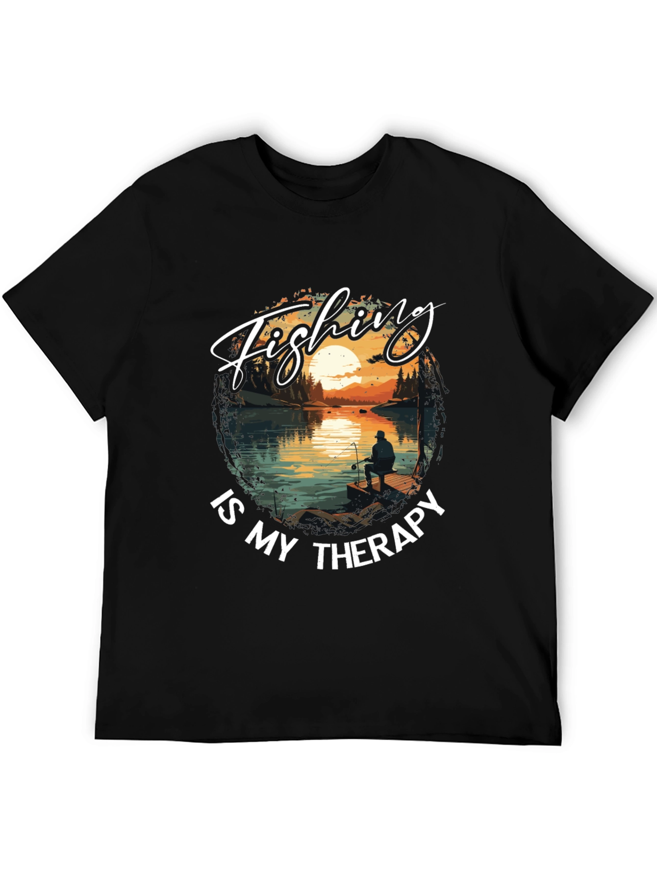 Fishing is My Therapy Graphic Tee