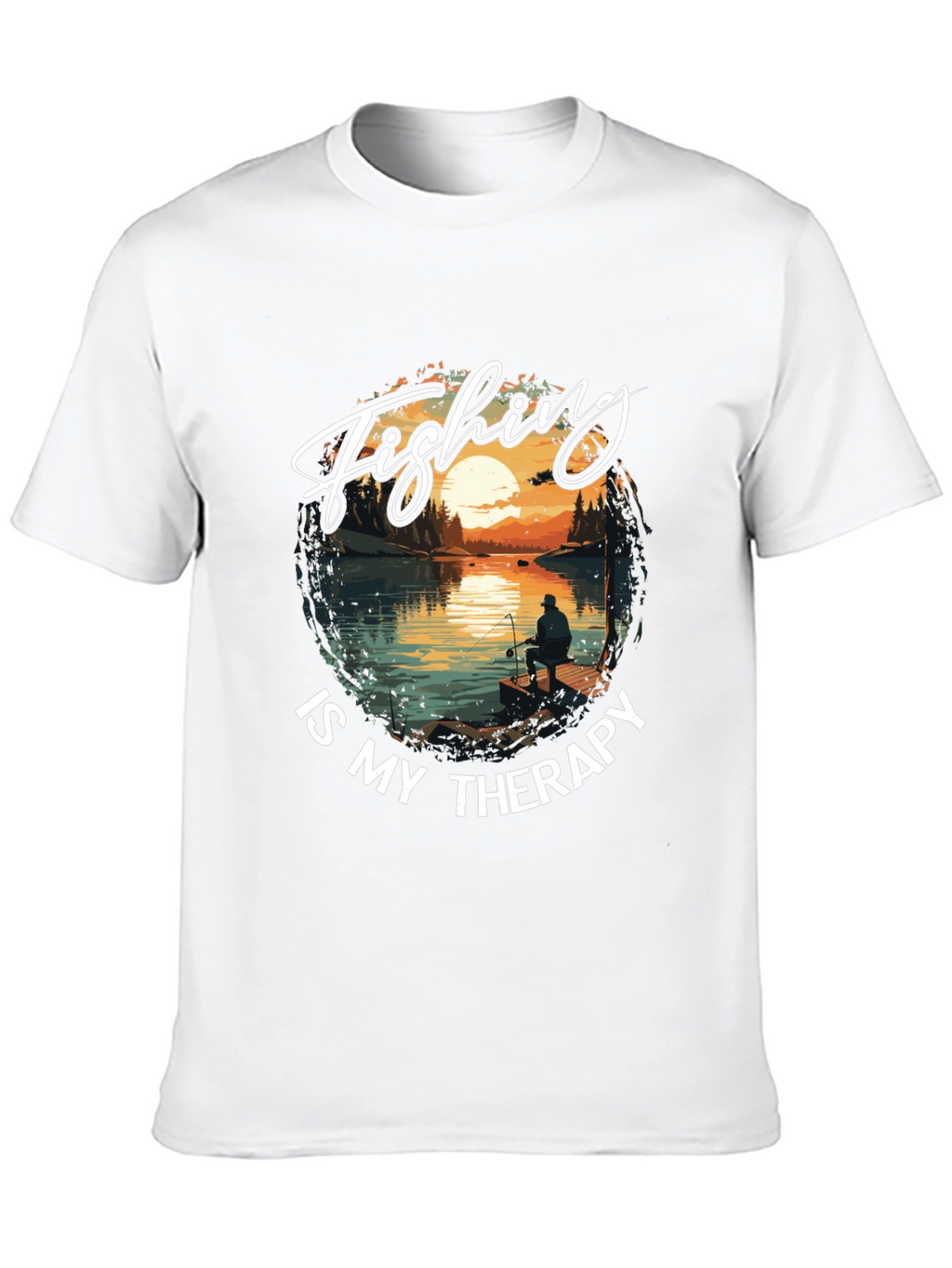 Fishing is My Therapy Graphic Tee