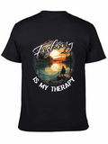Fishing is My Therapy Graphic Tee