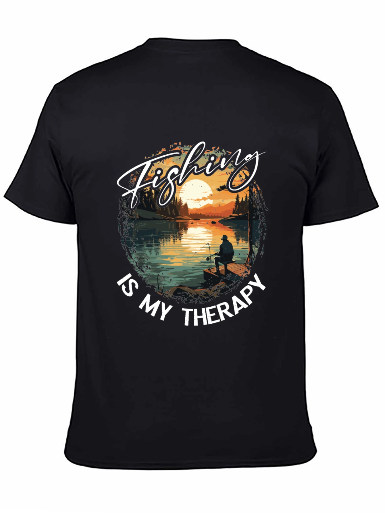 Fishing is My Therapy Graphic Tee