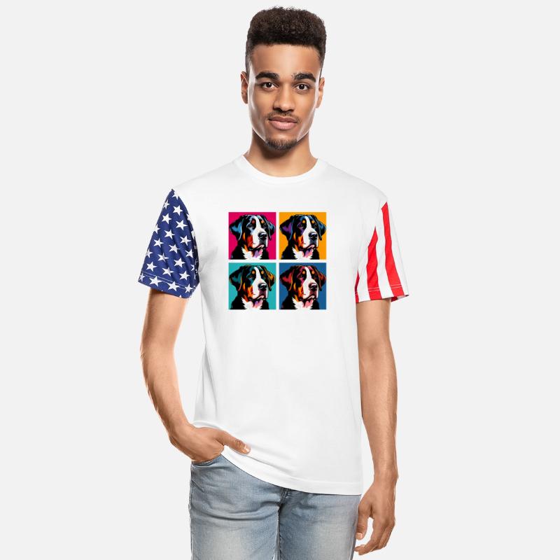 Pop Greater Swiss Mountain Dog Dog Portrait