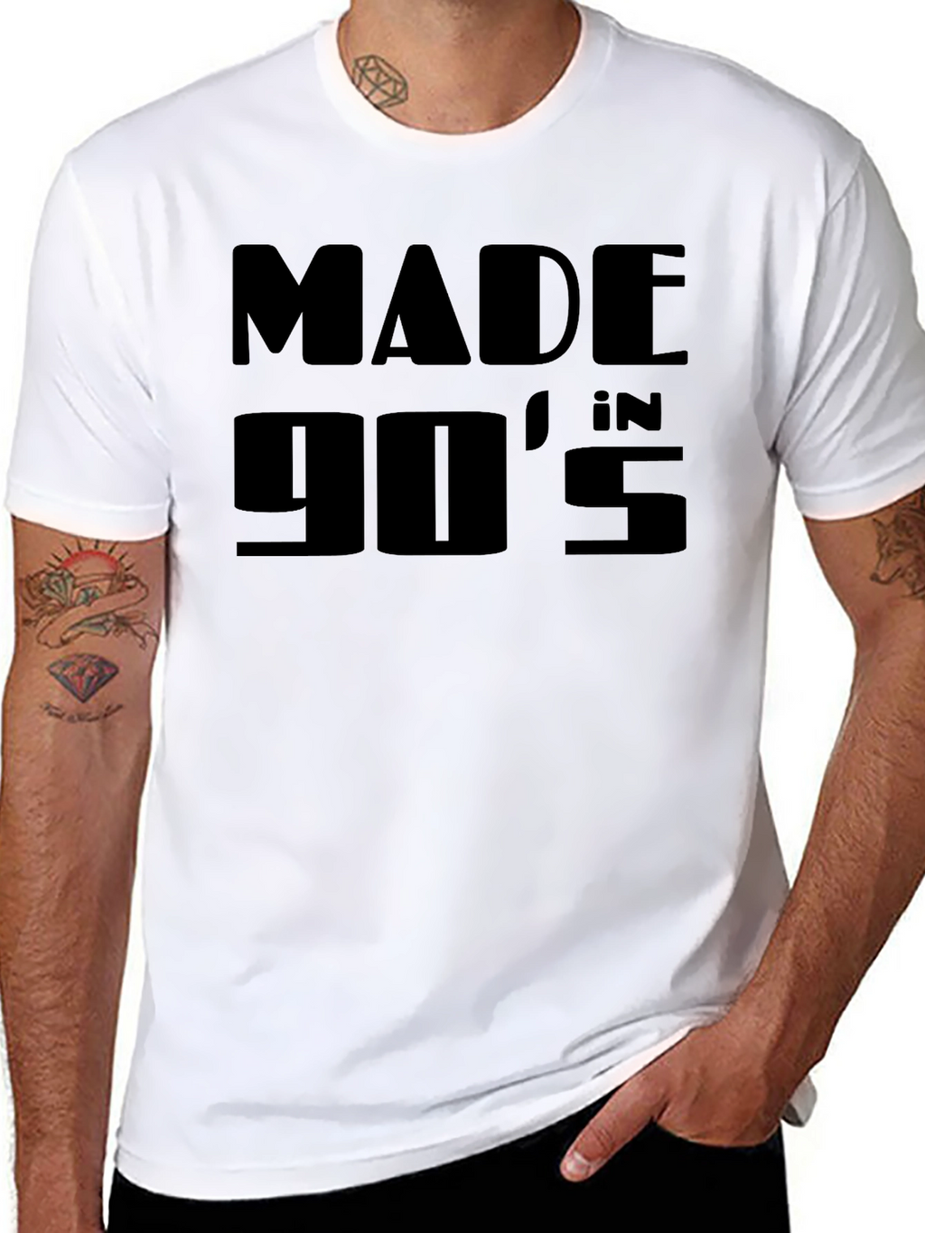 Made in the 90s Black Graphic Tee