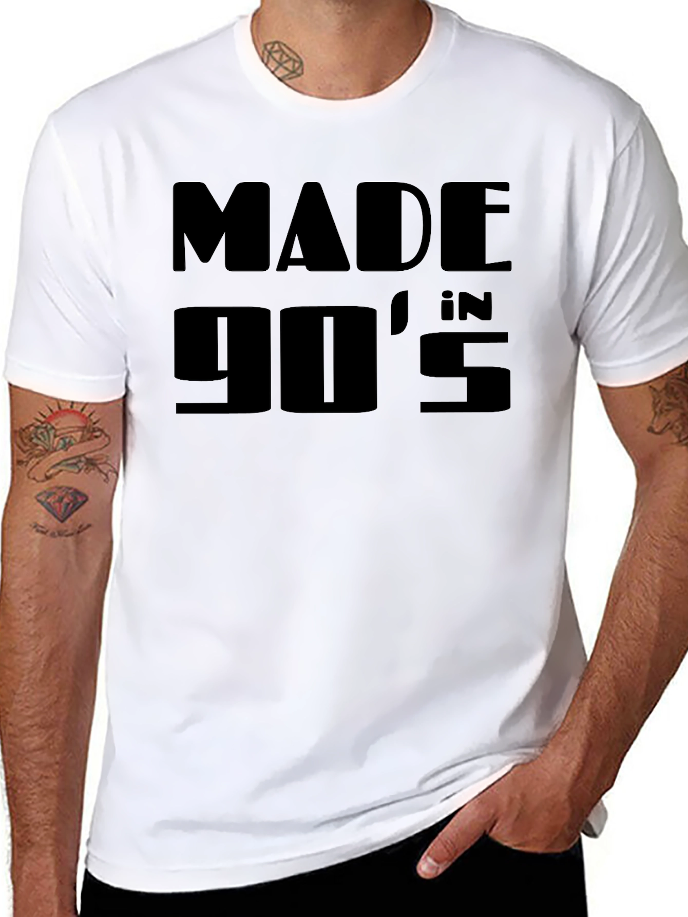 Made in the 90s Black Graphic Tee