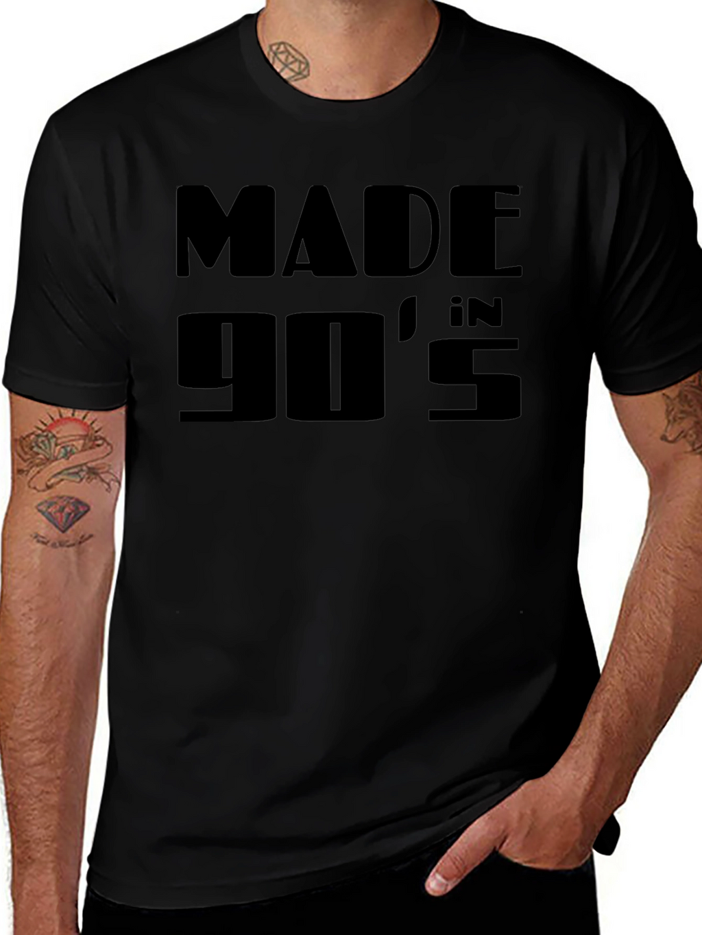 Made in the 90s Black Graphic Tee