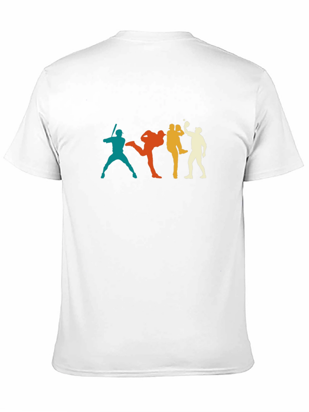 Retro Baseball Silhouette Graphic T-Shirt
