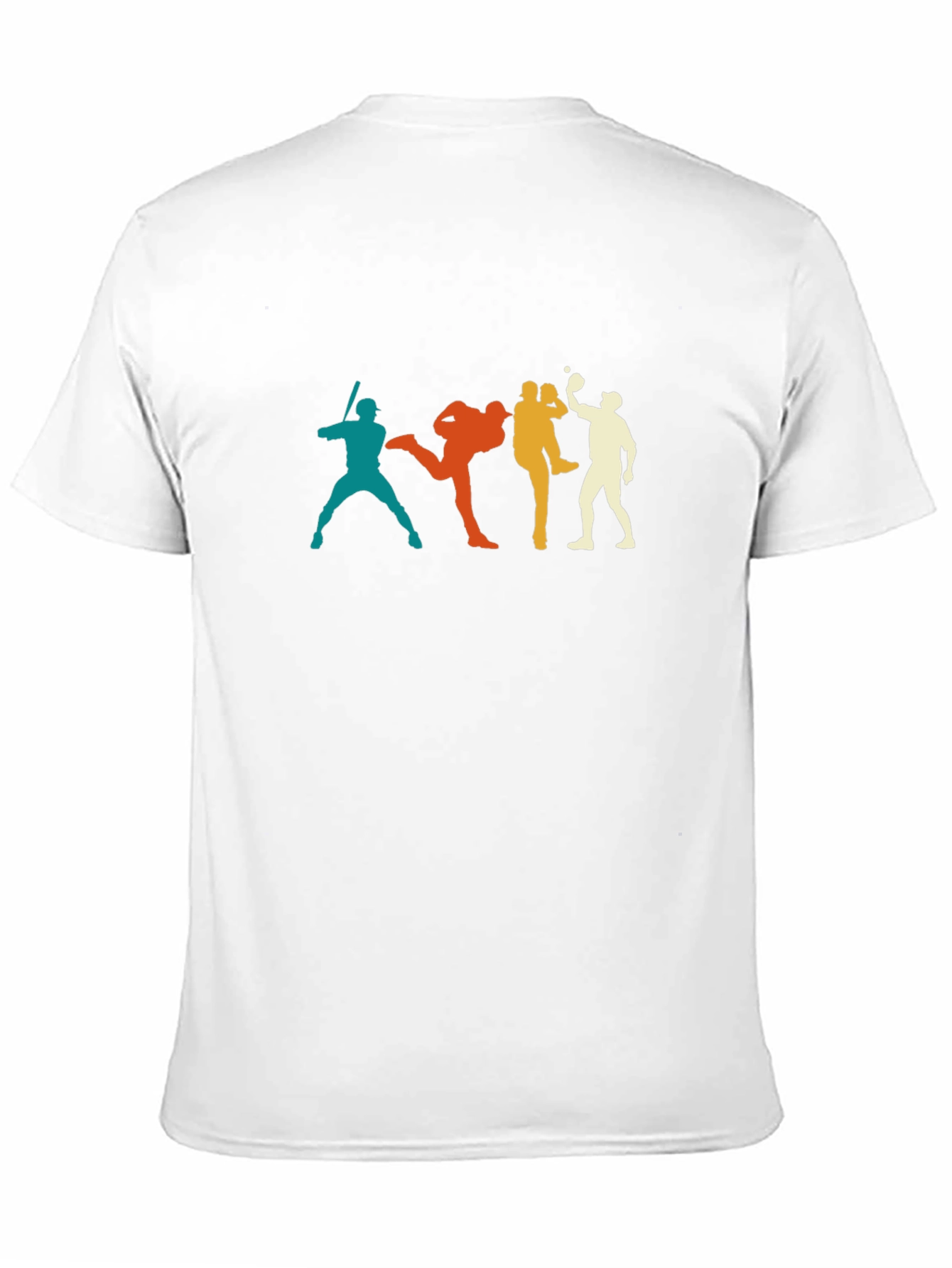 Retro Baseball Silhouette Graphic T-Shirt