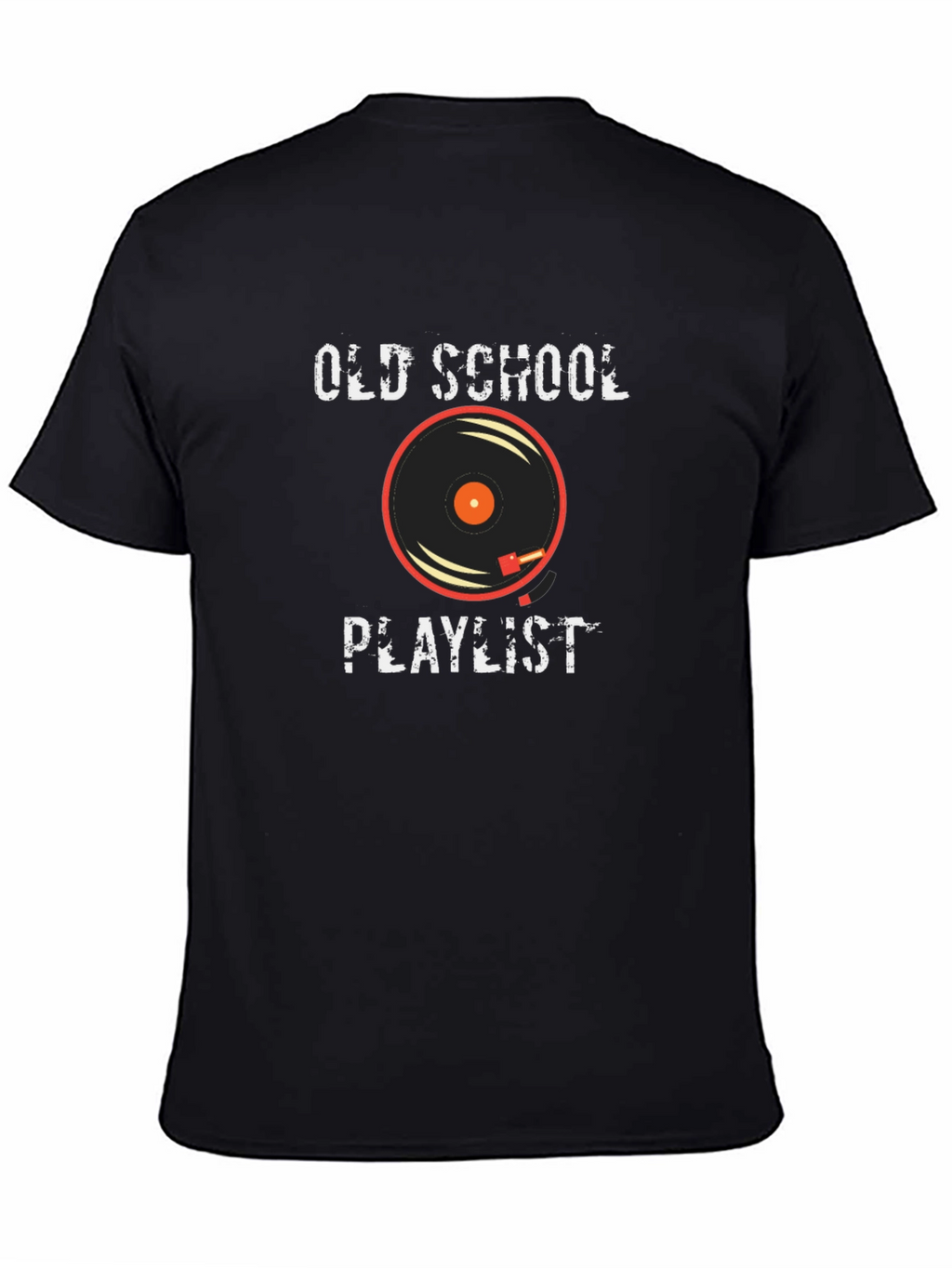 Old School Playlist Graphic Tee - Black