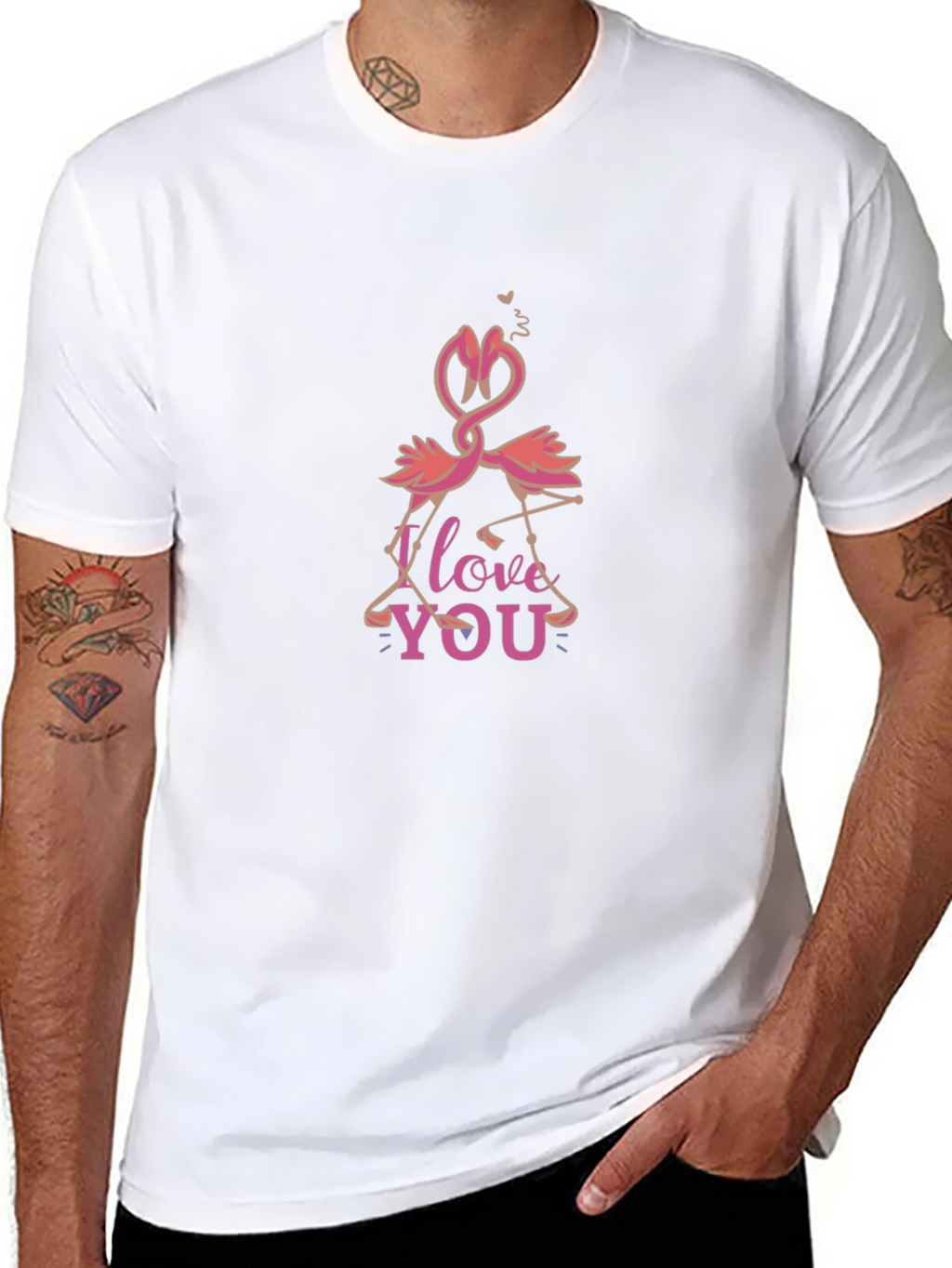 I Love You Flamingos T-Shirt