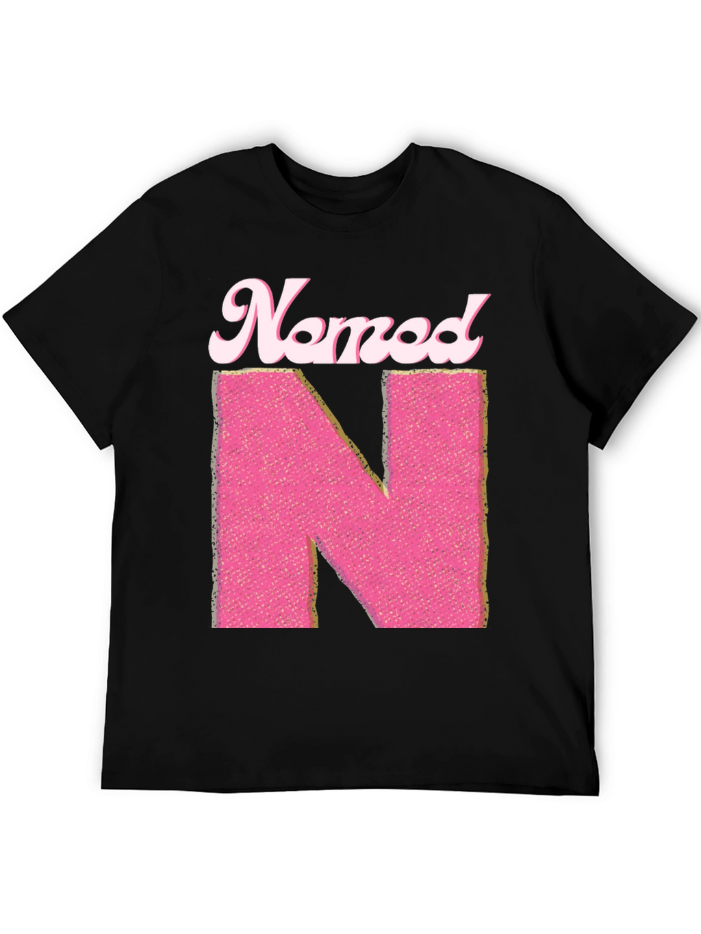 Named N Initial Pink Letter T-Shirt