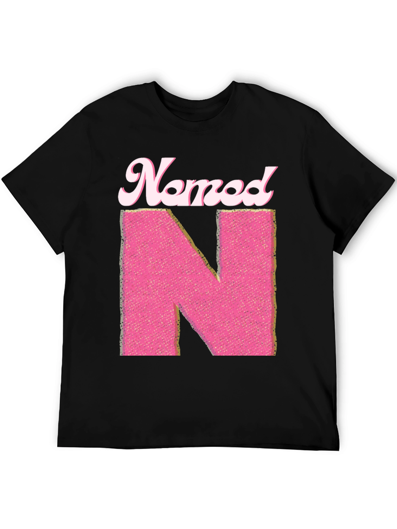 Named N Initial Pink Letter T-Shirt
