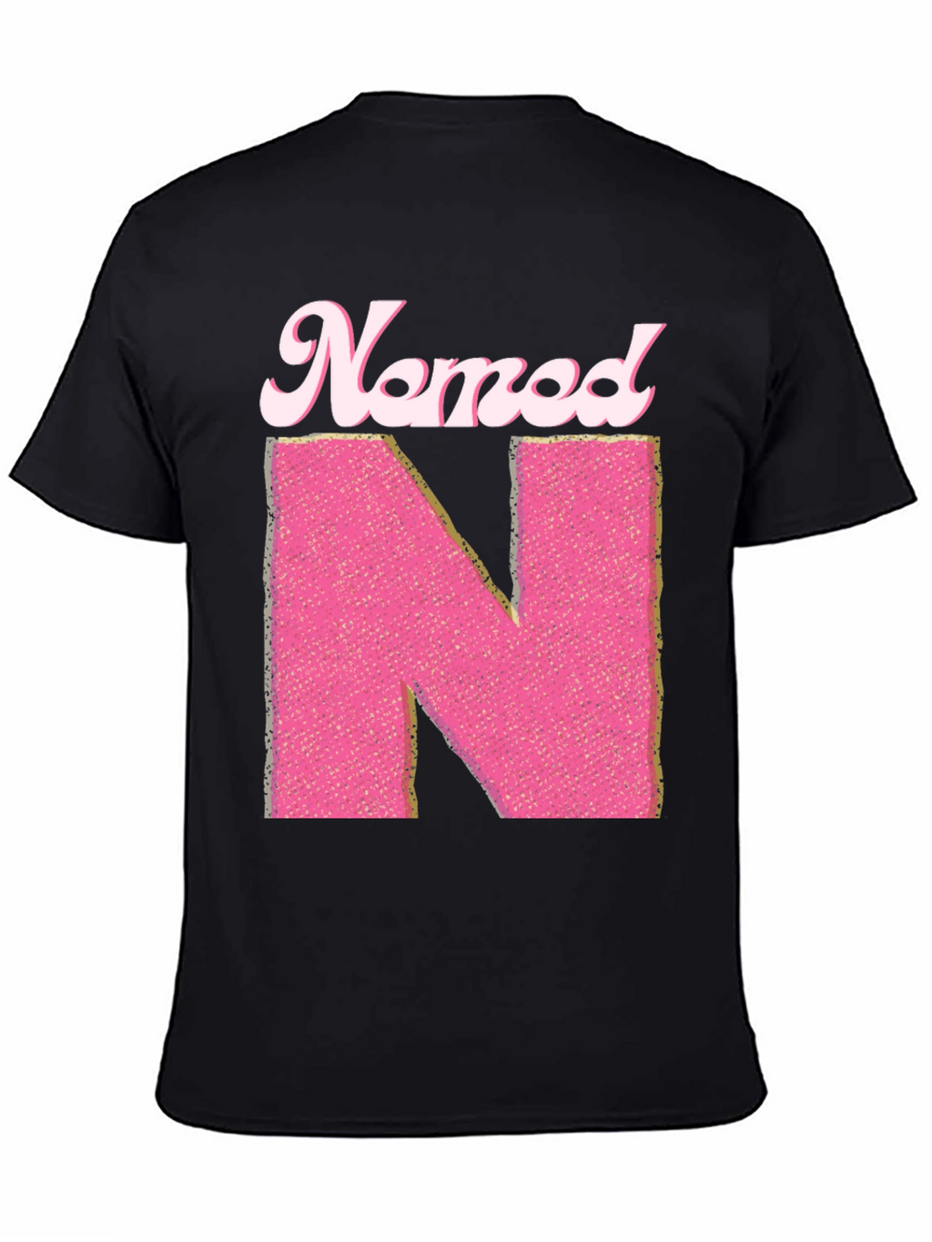 Named N Initial Pink Letter T-Shirt