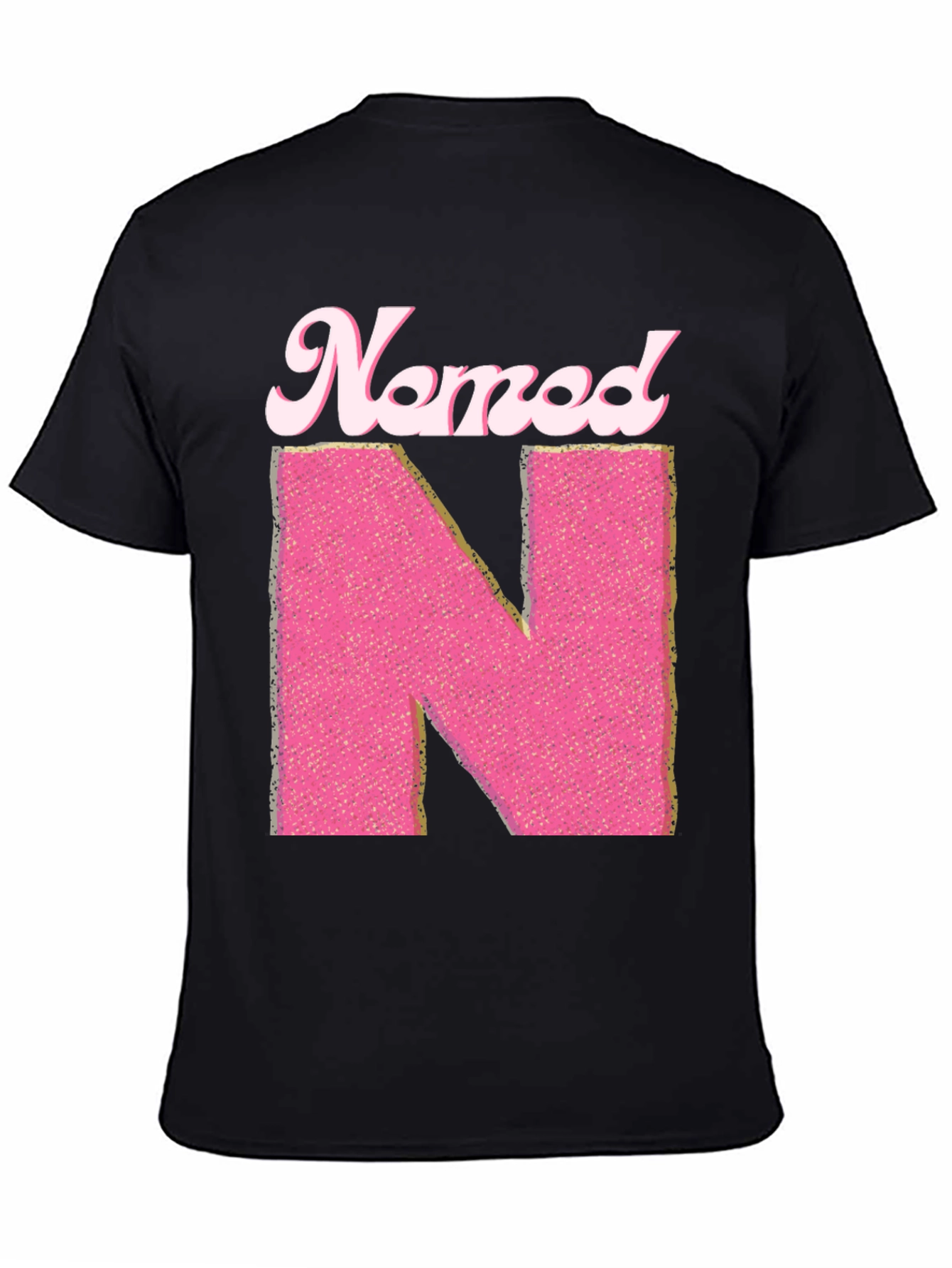 Named N Initial Pink Letter T-Shirt