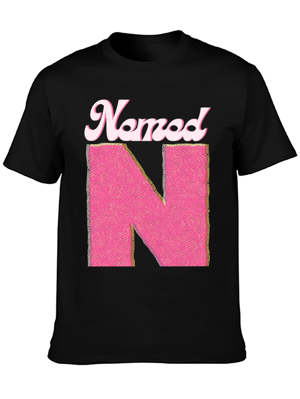 Named N Initial Pink Letter T-Shirt
