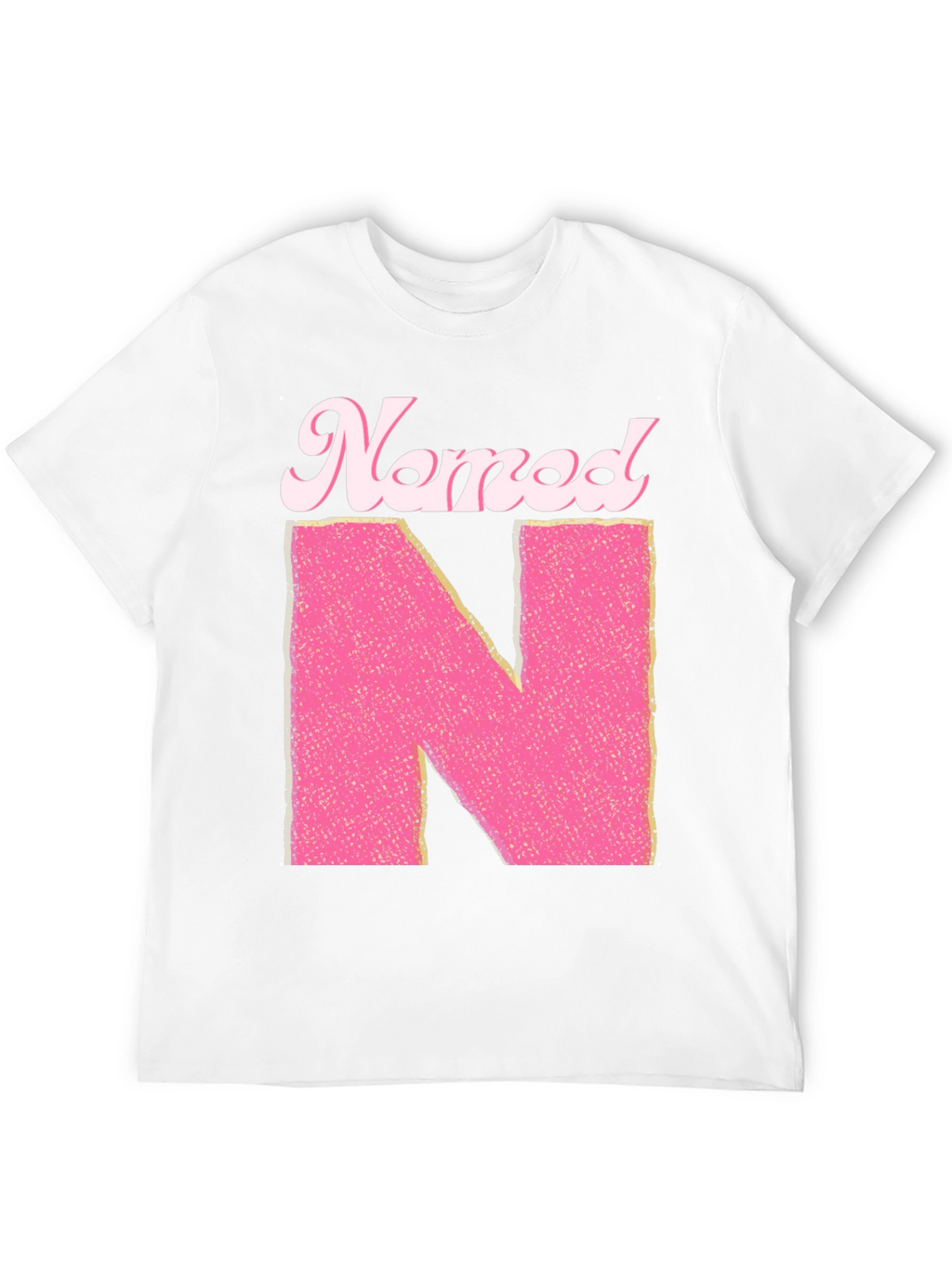 Named N Initial Pink Letter T-Shirt