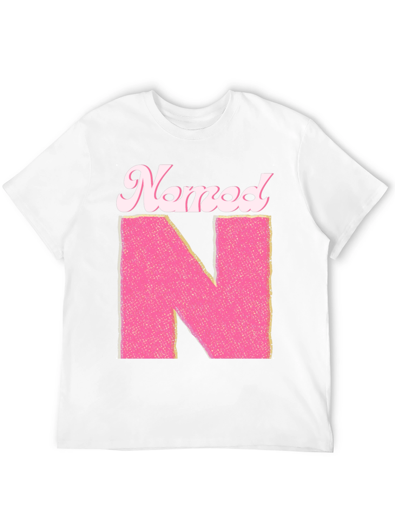 Named N Initial Pink Letter T-Shirt