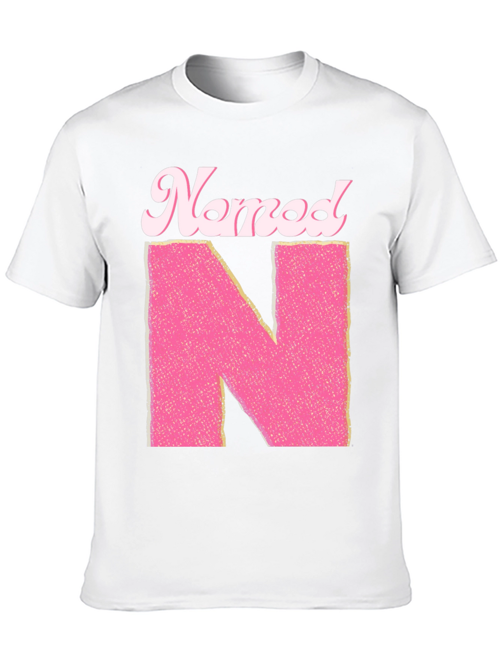 Named N Initial Pink Letter T-Shirt