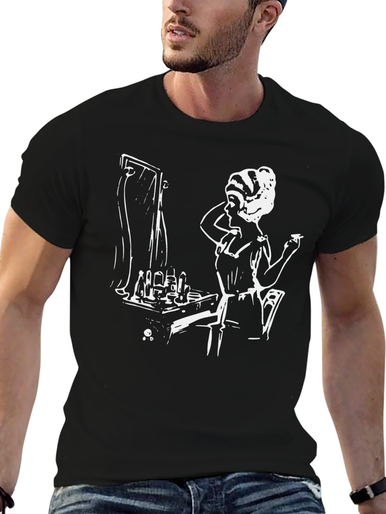 Vanity T-Shirt - Black Graphic Tee