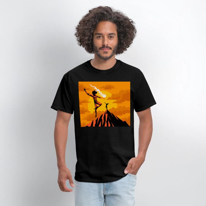prometheus titan giving fire to human
