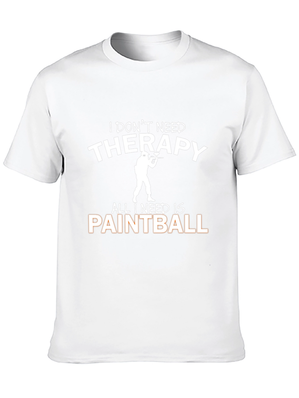 Paintball Therapy Graphic Tee - Black Cotton T-Shirt