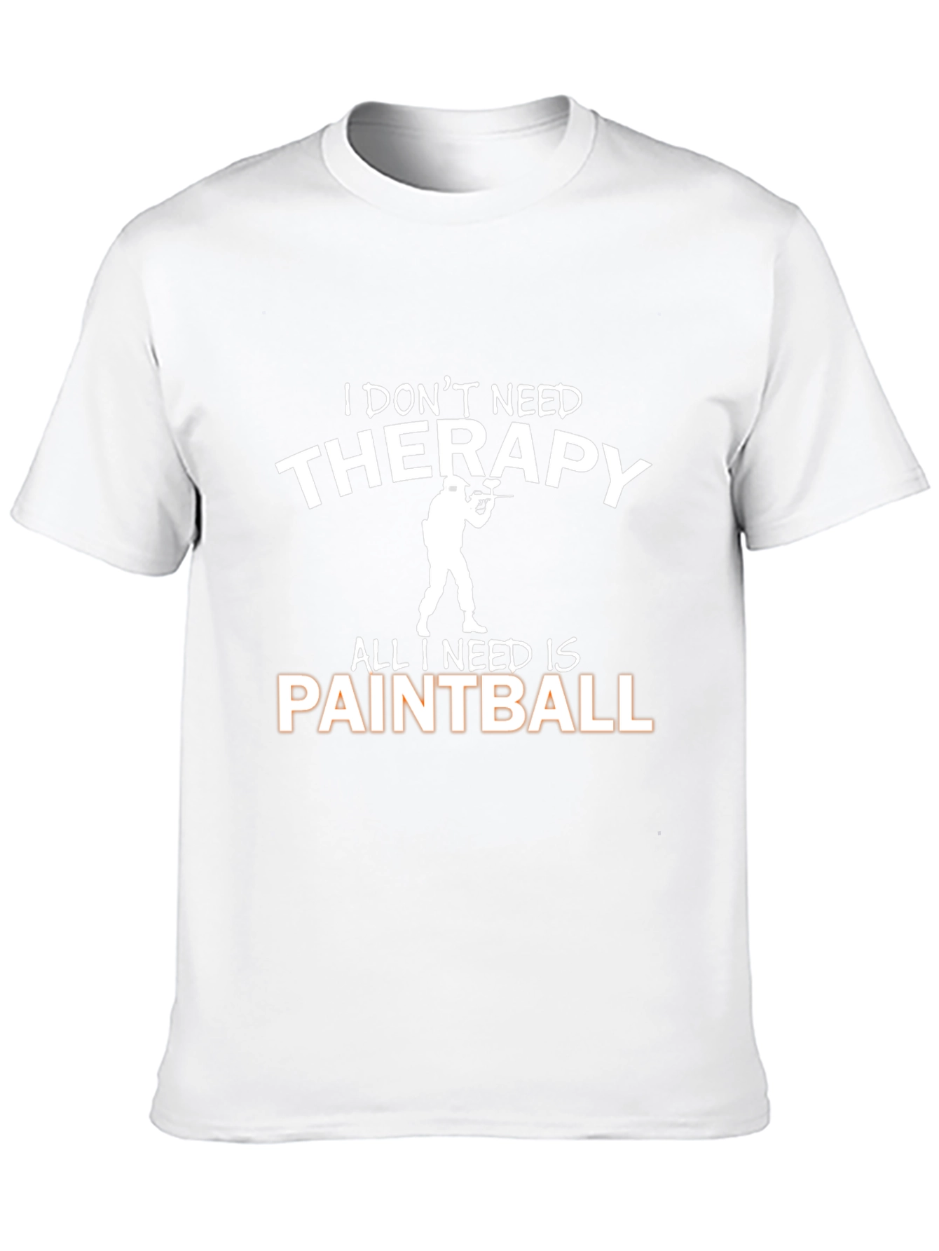 Paintball Therapy Graphic Tee - Black Cotton T-Shirt