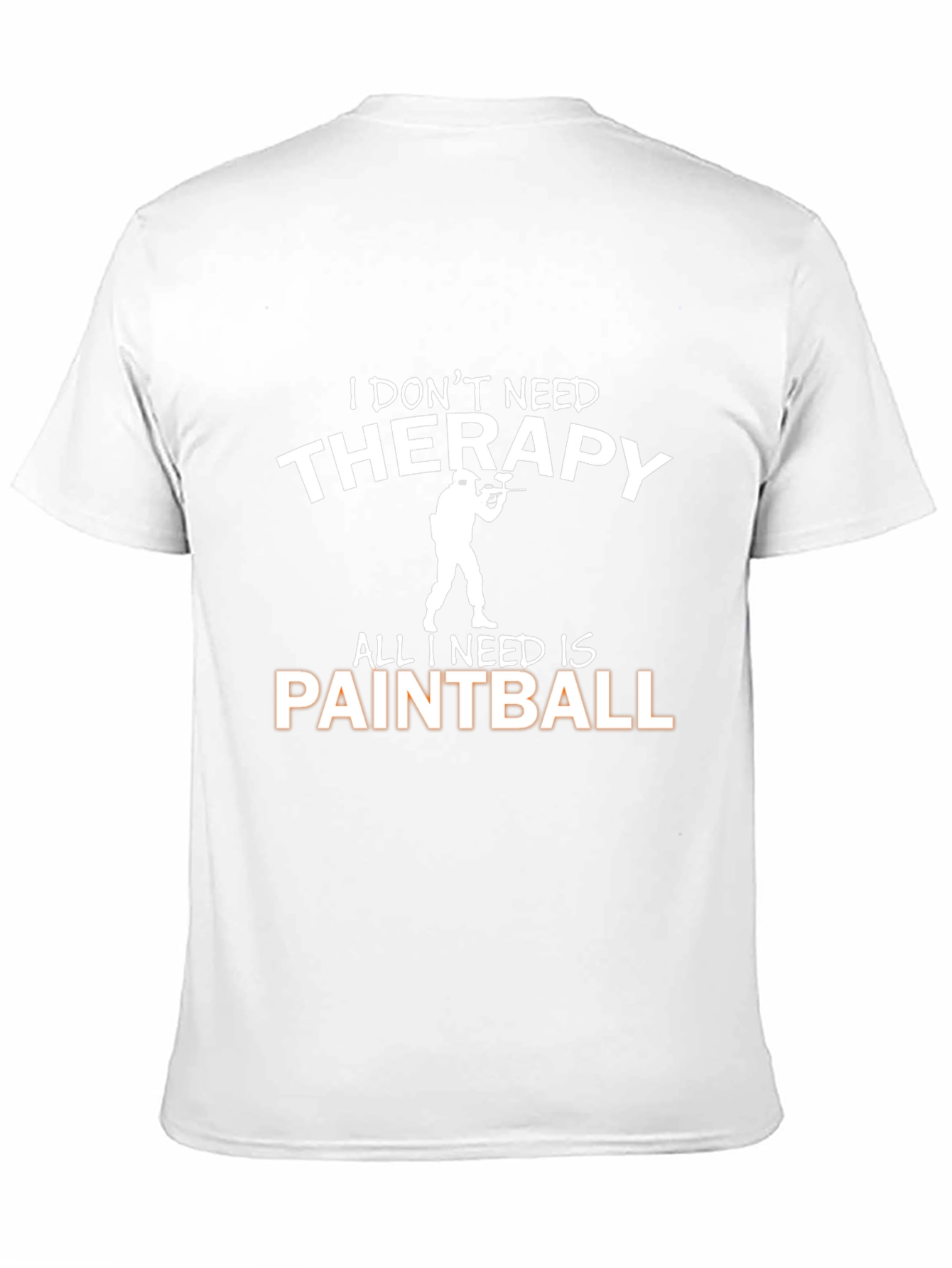 Paintball Therapy Graphic Tee - Black Cotton T-Shirt