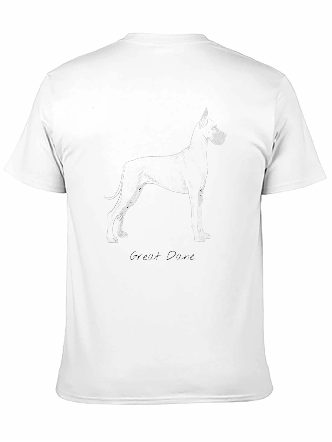Great Dane Sketch T-Shirt - Black