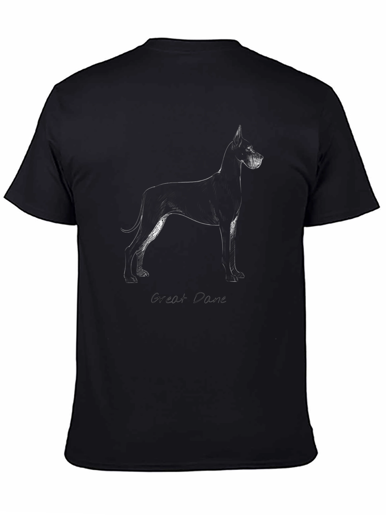 Great Dane Sketch T-Shirt - Black