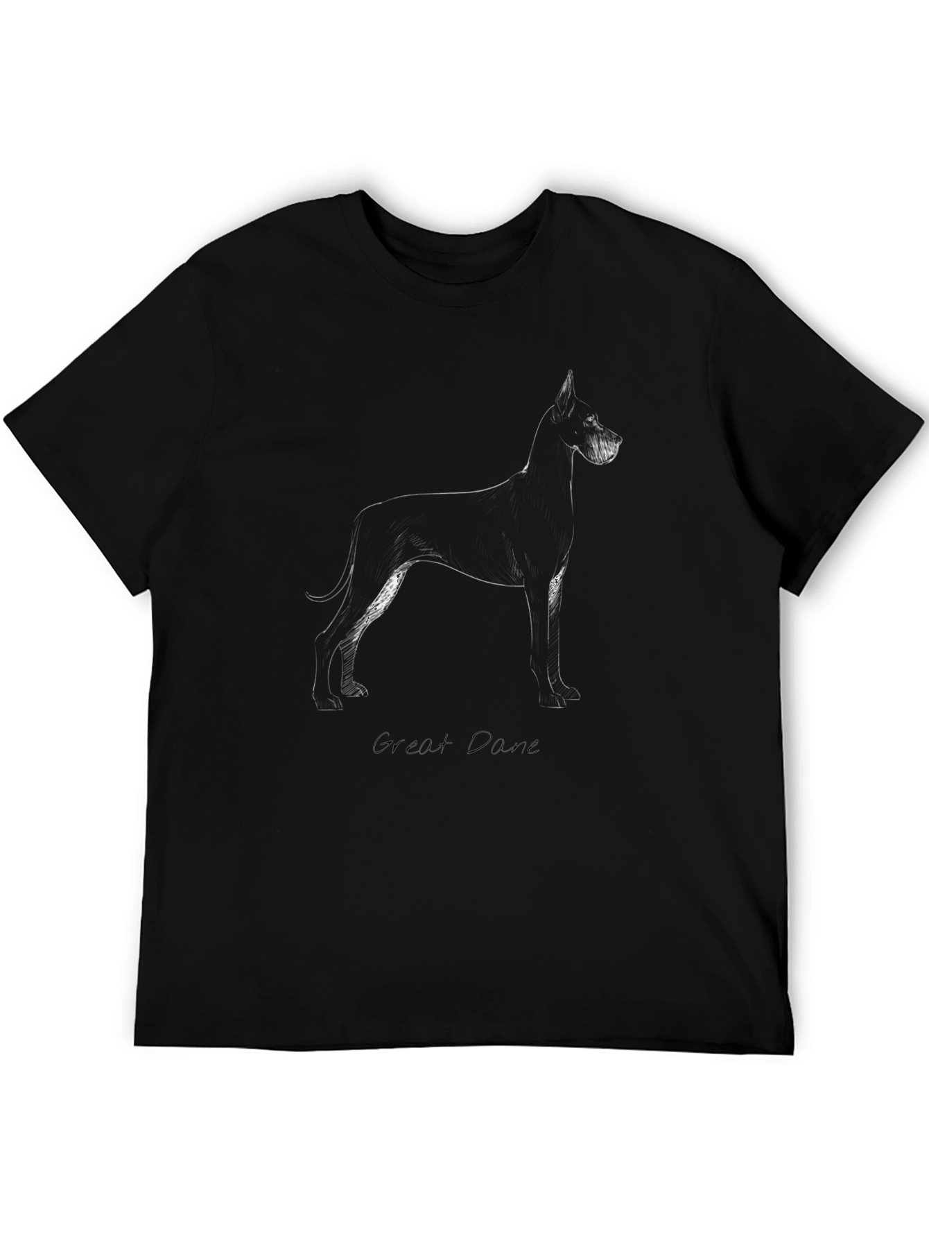Great Dane Sketch T-Shirt - Black